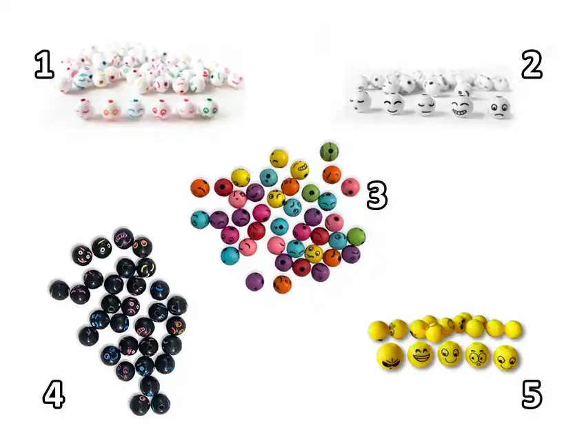 CUENTAS DE PLASTICO CARITAS 8MM X 125GRS 8950.M48