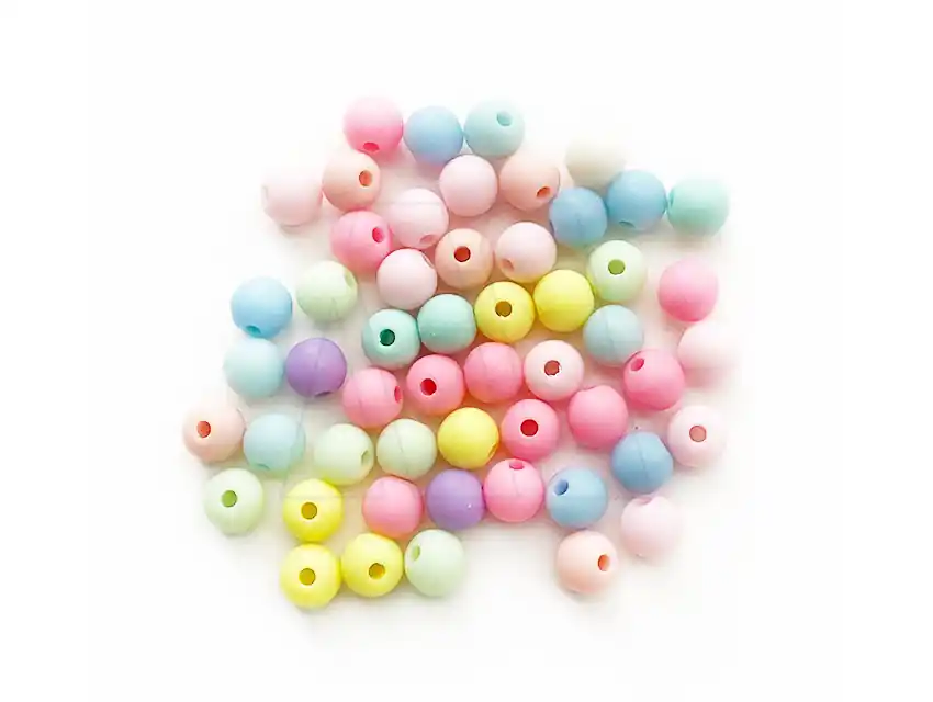 CUENTAS DE PLASTICO BOLITAS 5MM X 125GRS 8950.M52