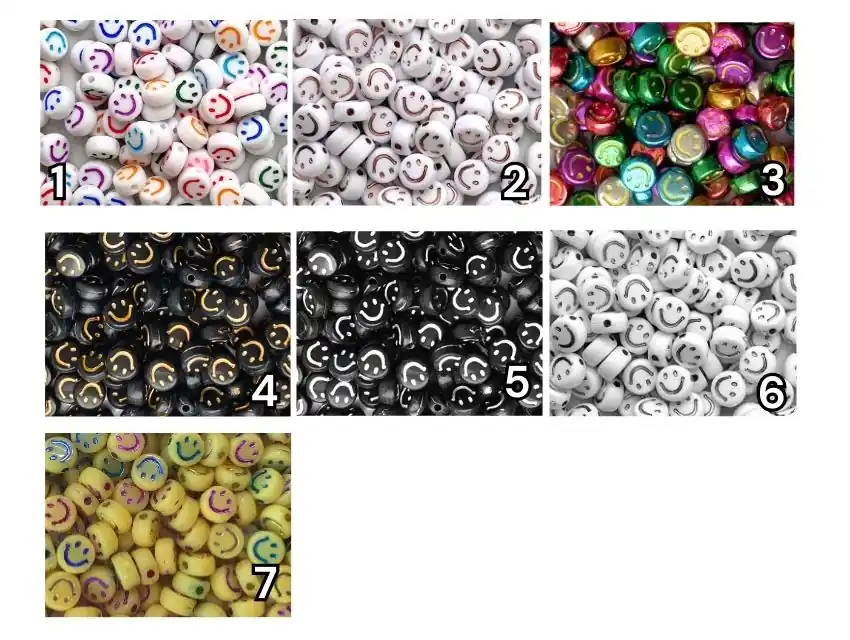 CUENTAS DE PLASTICO CARITAS 7MM X 125GRS 8950.M87