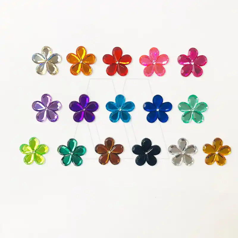 GEMA ACRILICA FLOR MODELO 1 NRO 16 15MM X 15MM X 100UN 9514.1