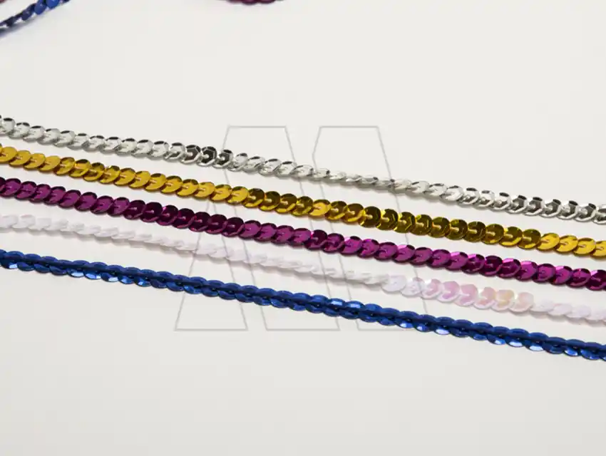 HILO DE LENTEJUELAS METALIZADAS CUBE 6MM X 20MTS 1172
