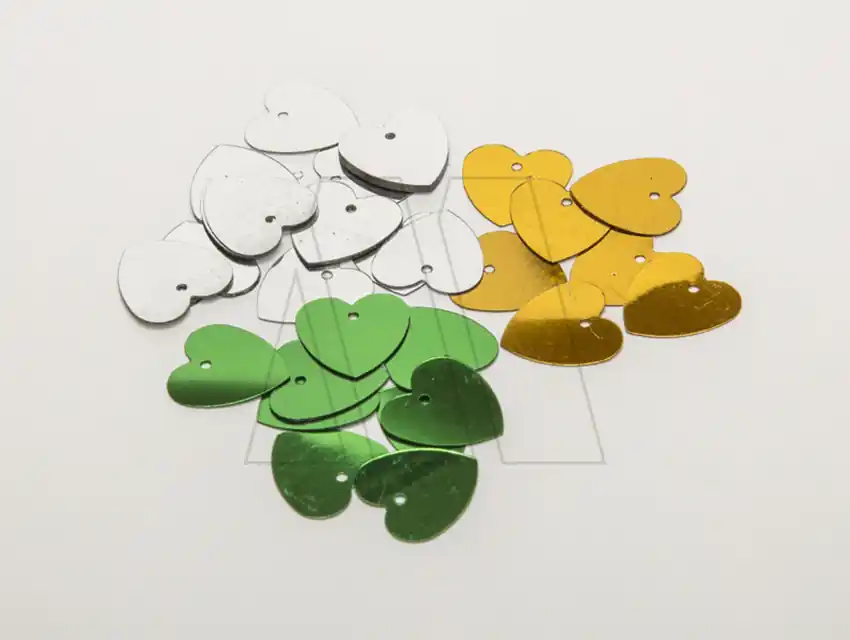 LENTEJUELAS CORAZON NRO 36 15MM X 250GRS 1245.2
