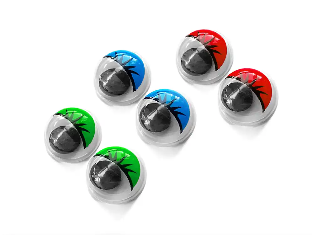 OJOS MOVILES COLOR 15MM X 50UN (25 PARES)  2284.1.5