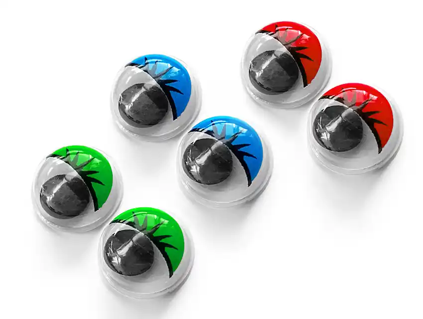  OJOS MOVILES COLOR 24MM X 50UN (25 PARES)  2284.2.4