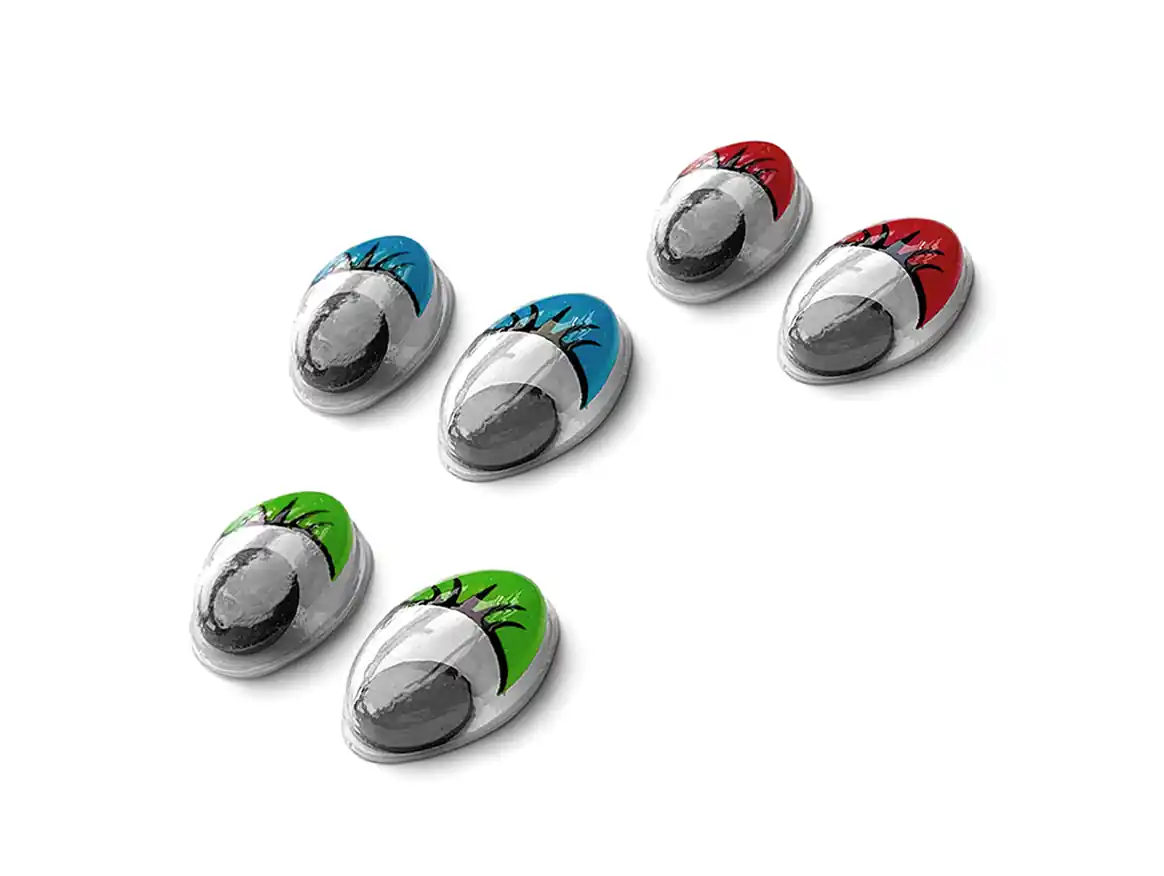  OJOS MOVILES OVALADOS COLOR 15MM X 10MM X 50UN (25 PARES)  2285.1
