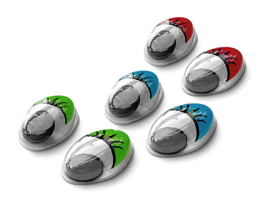  OJOS MOVILES OVALADOS COLOR 15MM X 20MM X 50UN (25 PARES)  2285.2