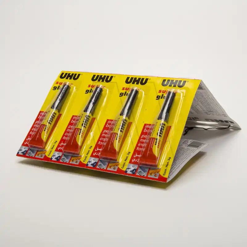PEGAMENTO SUPER GLUE UHU 3GR X 12UN 5312