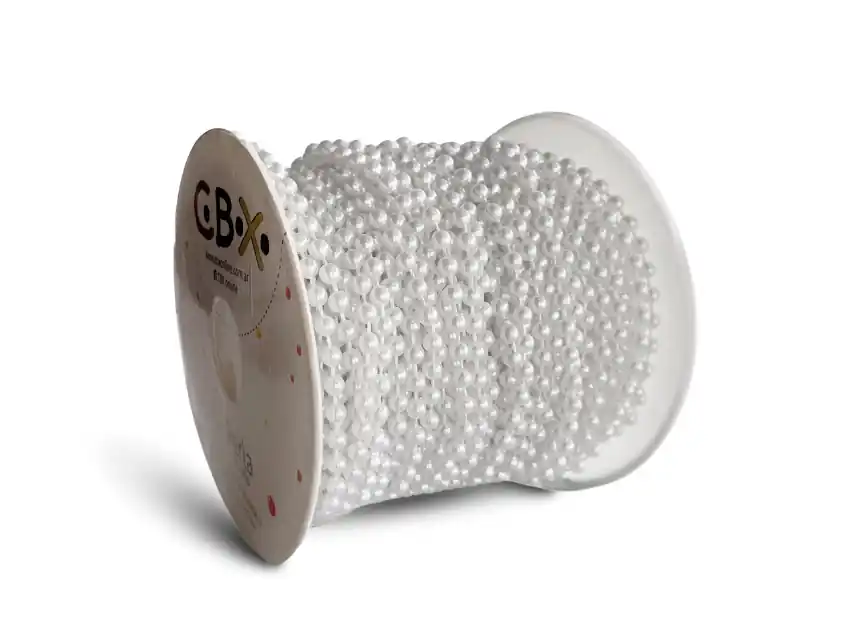 PERLAS BLANCAS PEGADAS EN ROLLO NRO 4 X 30MTS 4029.4