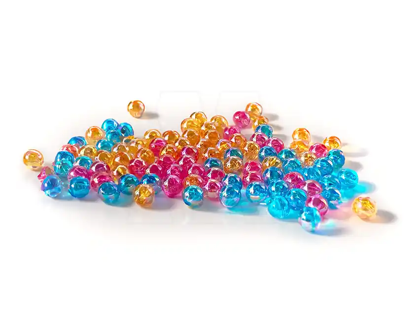 PERLAS TRANSPARENTES IRISADAS NRO 8 X 500GRS 6778.8I