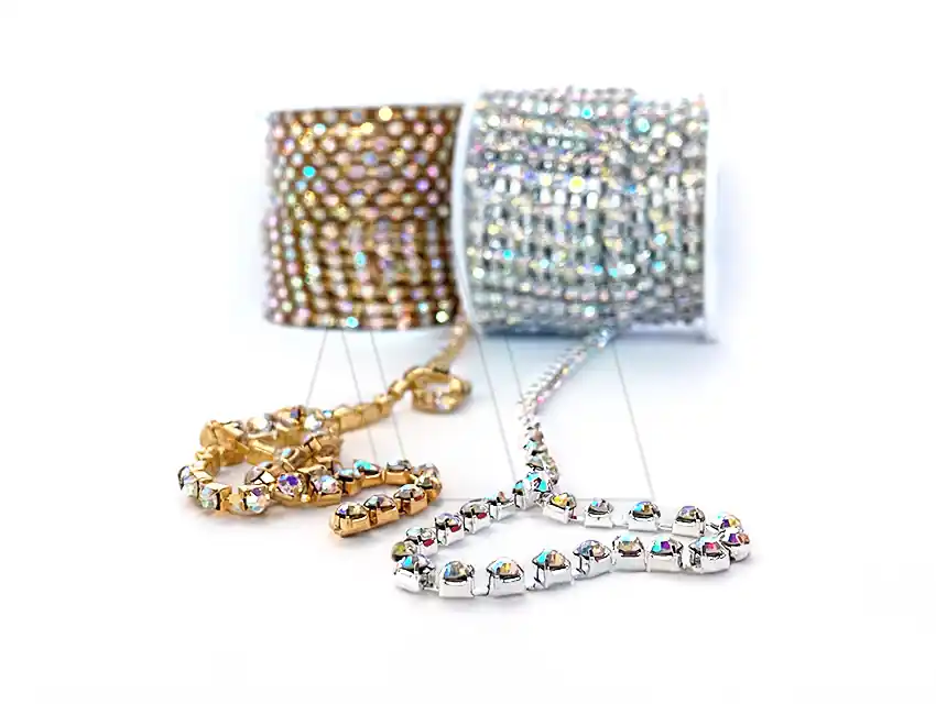 STRASS CADENA AURORA BOREAL NRO 12 3,5MM X 10YDS 2227.12AB