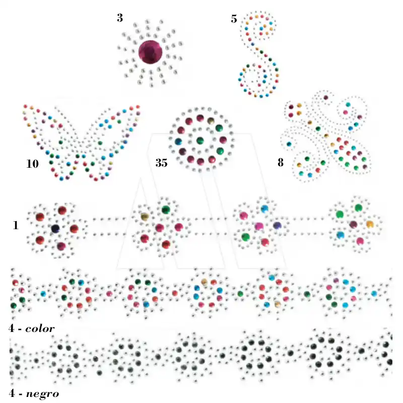 APLIQUE HOT FIX TERMOAD X PLANCHA 2216
