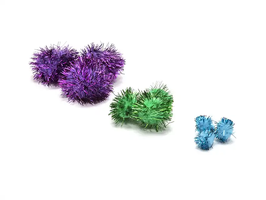 POMPON METALIZADO CBX P/MANUALIDADES 35MM X 25UN 4035.35