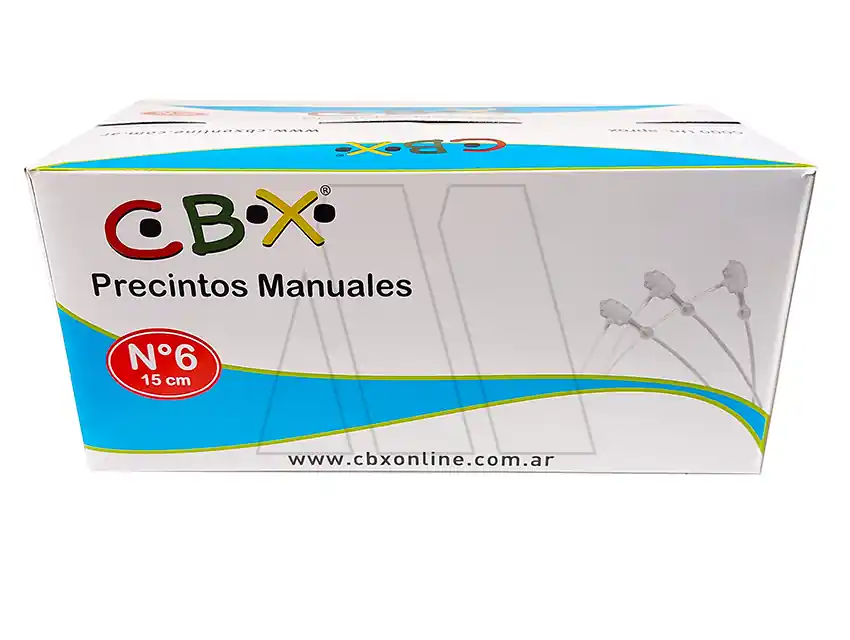 PRECINTOS MANUALES CBX N°6 15CM X 5000UN APROX 5813.2