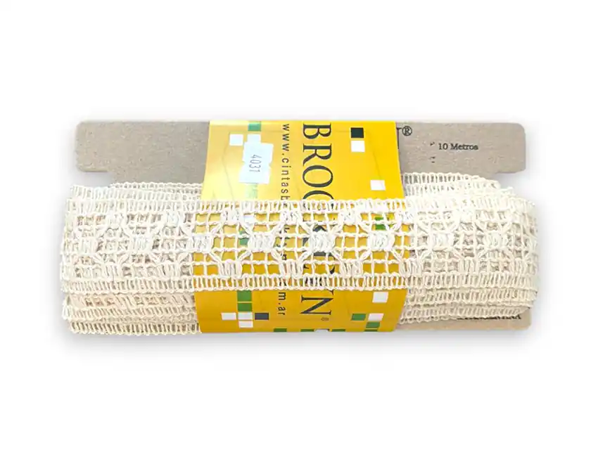 ENTREDOS ALGODON BROOKLYN NATURAL 3,5 CM X 10 MTS 1534CE