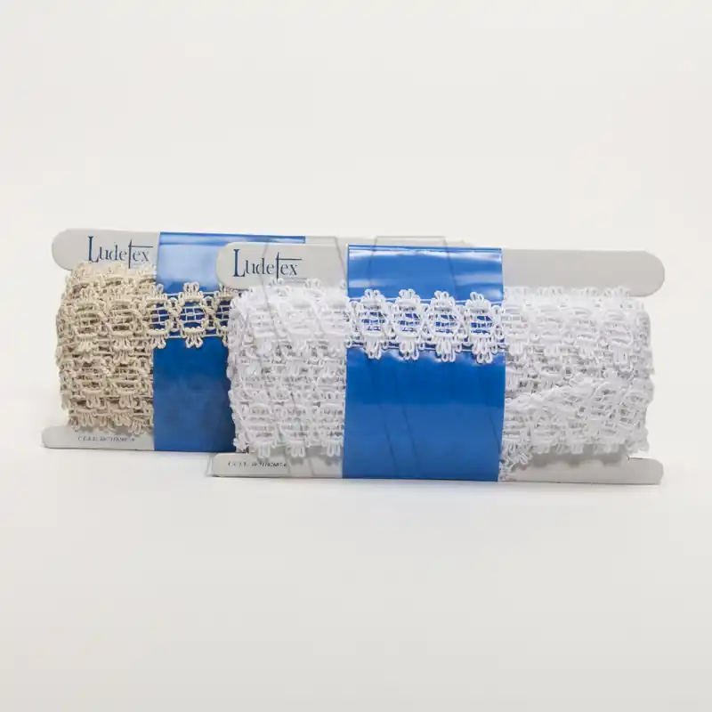 PUNTILLA ALGODON ROMBOS 3CMS X 10MTS 2737