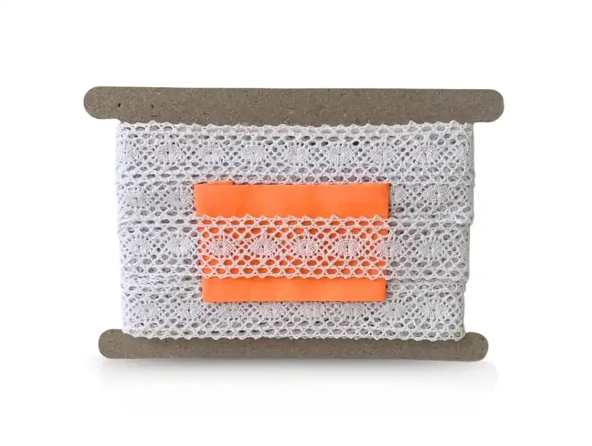 ENTREDOS ALGODON BLANCO BOLILLO 3 CM X 9,14 MTS 2872B