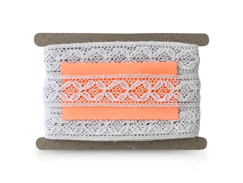 ENTREDOS ALGODON BLANCO BOLILLO 3,5CM X 10YDS 2873B