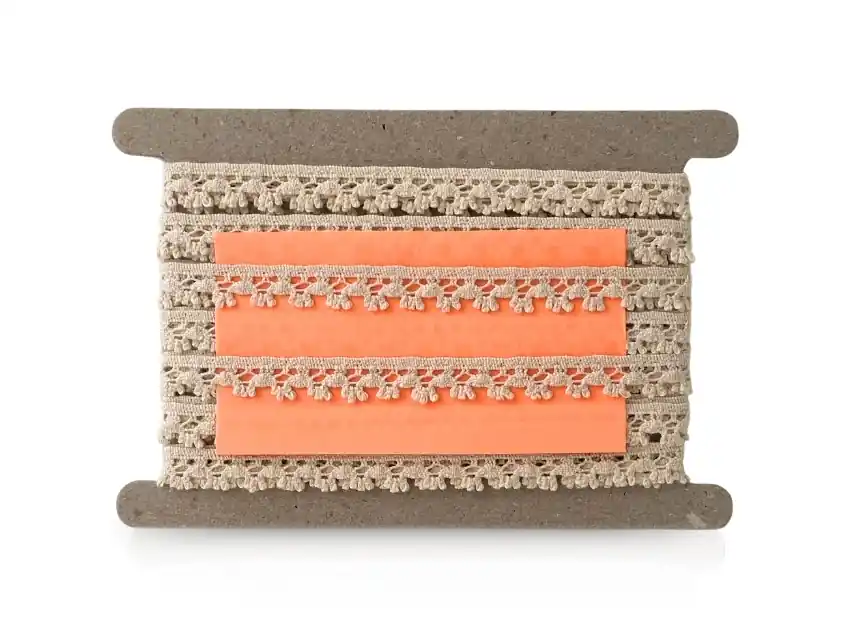 PUNTILLA ALGODON NATURAL BOLILLO 1,5 CM X 9,14 MTS 2877