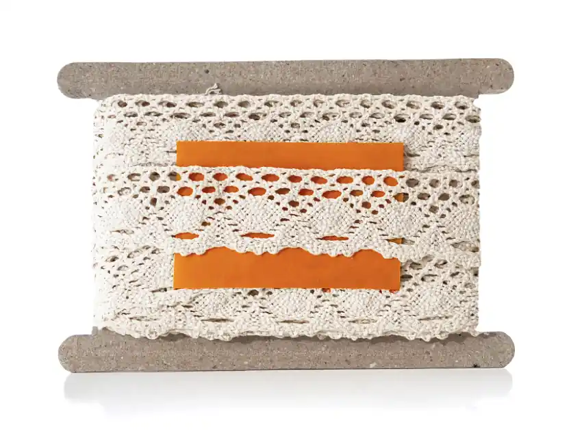 PUNTILLA ALGODON NATURAL BOLILLO 4 CM X 9,14 MTS