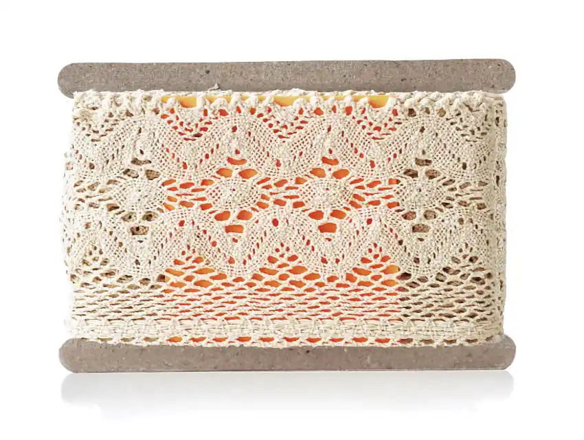 PUNTILLA ALGODON NATURAL BOLILLO 12 CM X 4,57 MTS