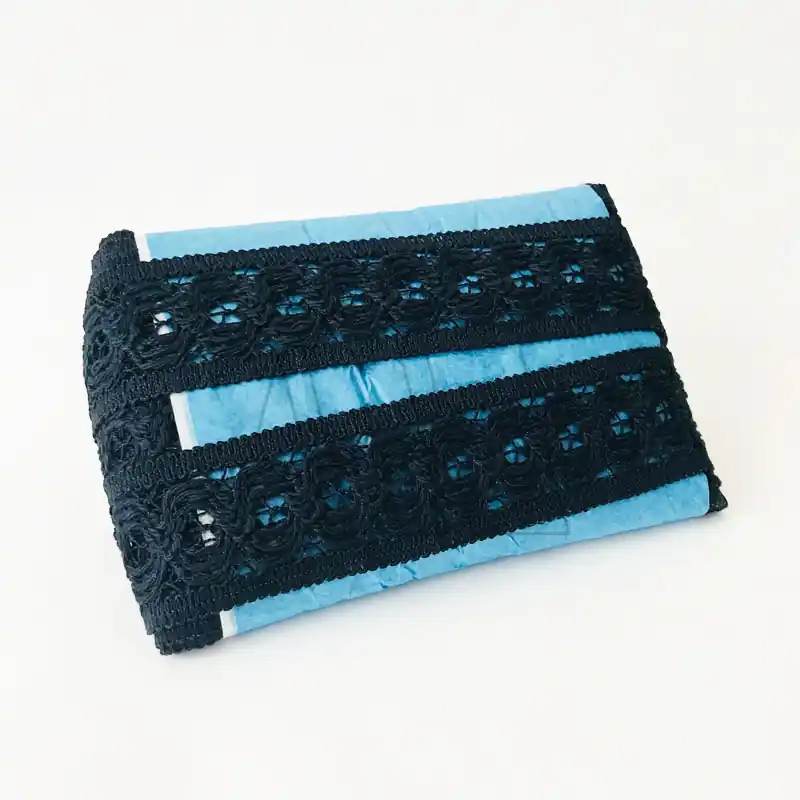 PUNTILLA ALGODON NEGRA ST ENTREDOS 4,5 CM X 12 MTS 2949C