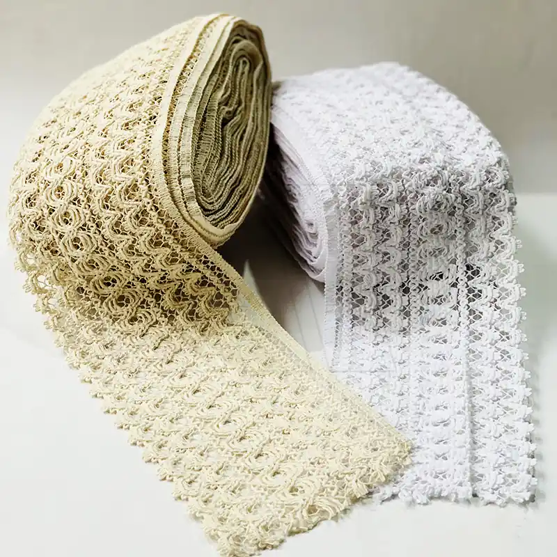 PUNTILLA ALGODON NATURAL - BLANCA ST 15 CM X 12 MTS 2971
