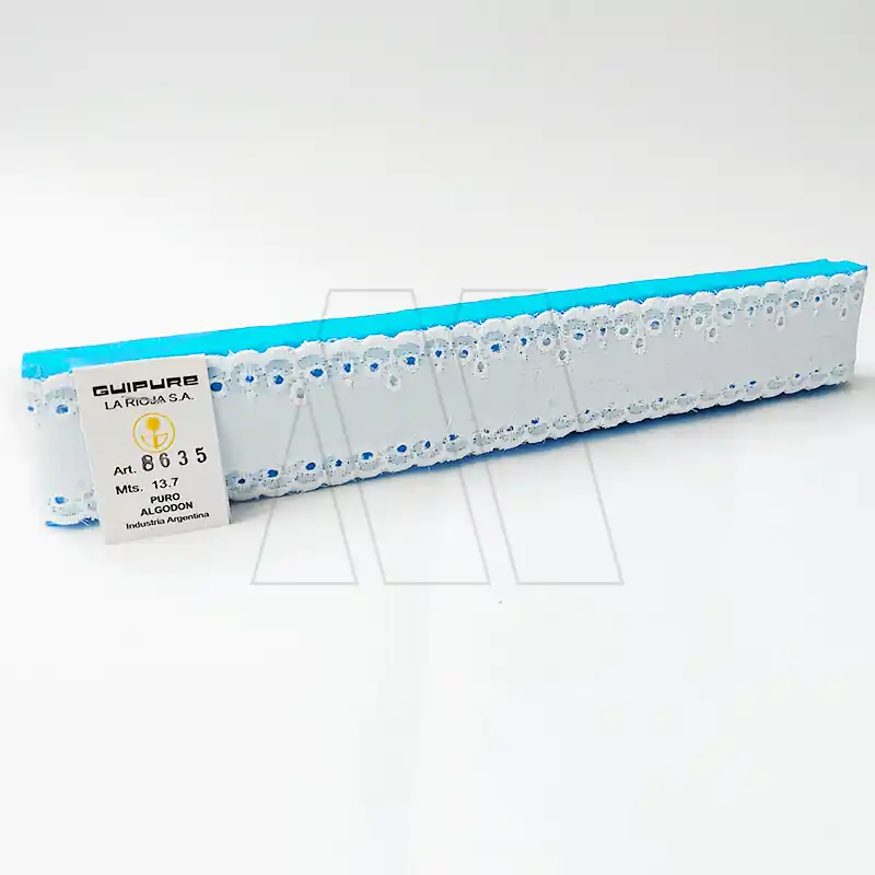 BRODERIE BATISTA BLANCO 2,5 CM X 13,7 MTS 1390