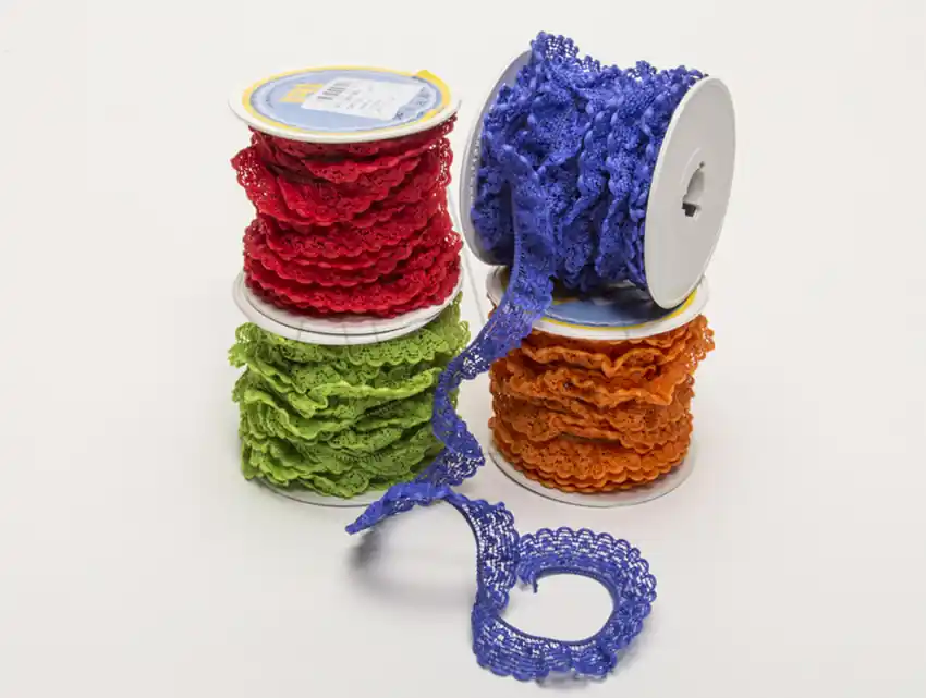 PUNTILLA NYLON FRUNCIDA SIMPLE FB 1,7CM X 10 MTS