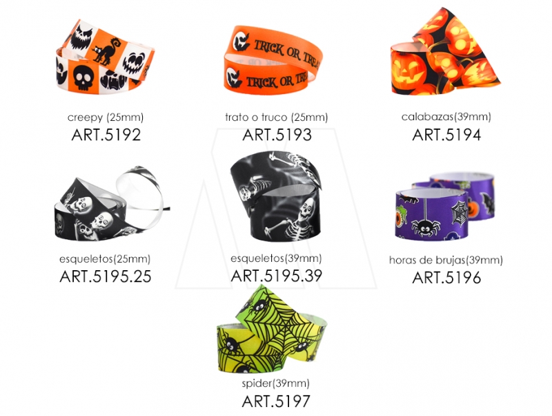 CINTAS HALLOWEEN CORDON DE ORO